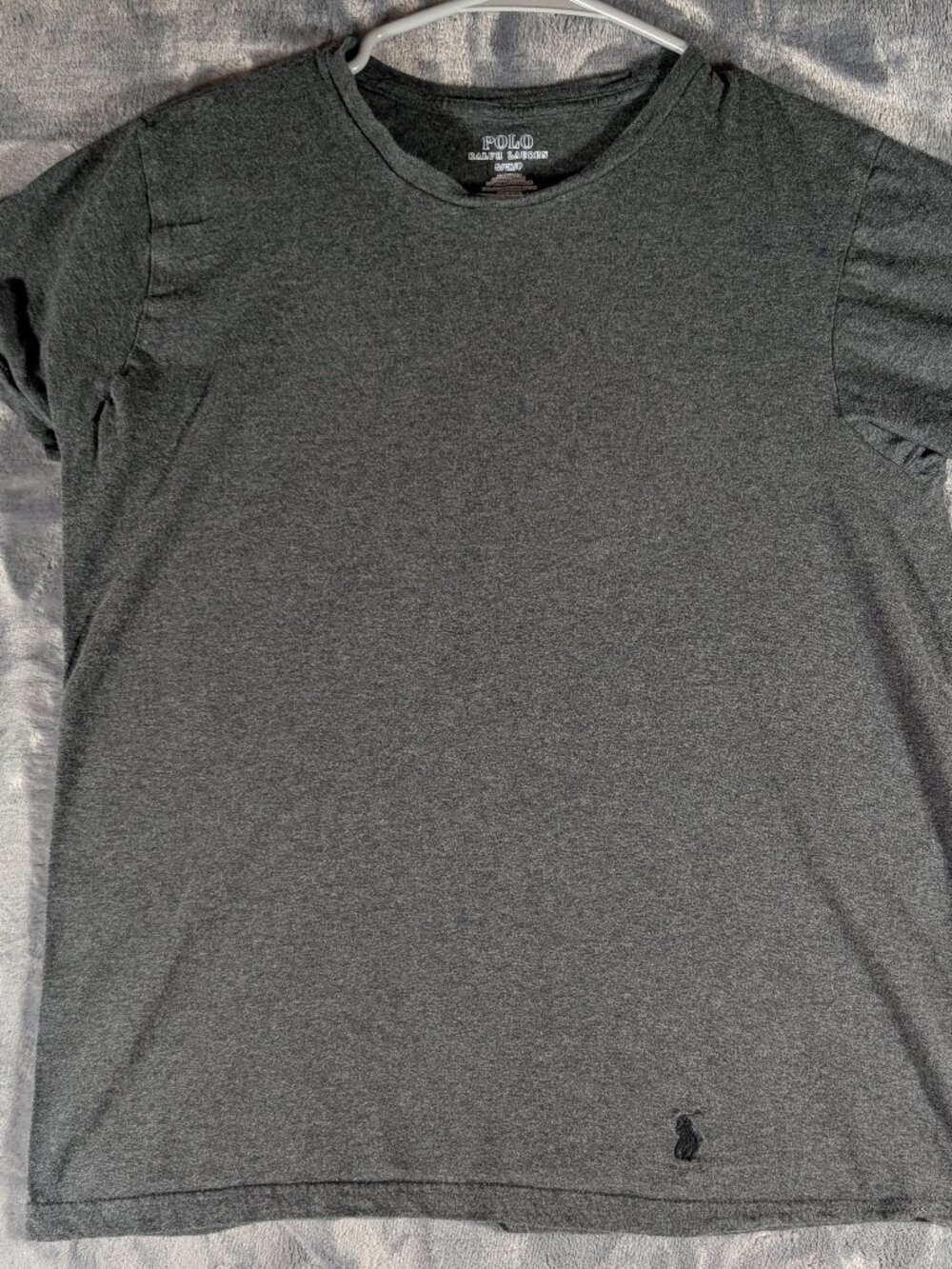 Polo Ralph Lauren Mens Gray Classic Fit Cotton T-Shirt Small